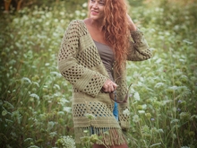 Granny Stripes Kimono Cardigan