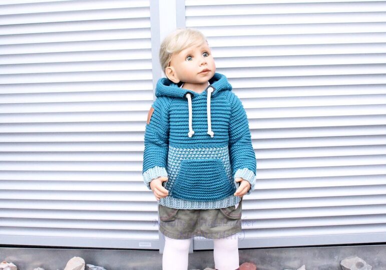 Hoodie "Casual" for adults/children (raglan), sizes 2 y. - XXL