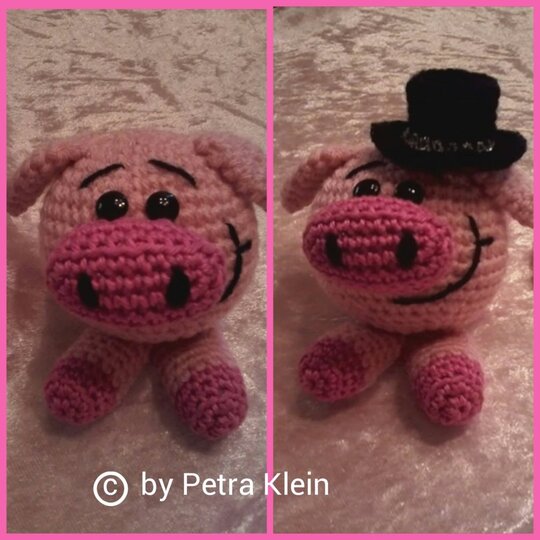 Häkelanleitung Amigurumi / Der verzauberte Pilz und seine Glücksbringer