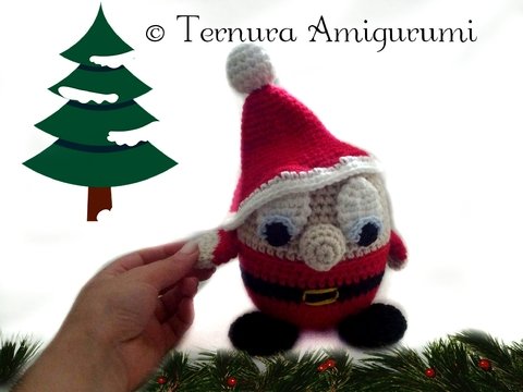 Häkelanleitung Weihnachtsmann Gnome PDF english- deutsch- dutch ternura amigurumi