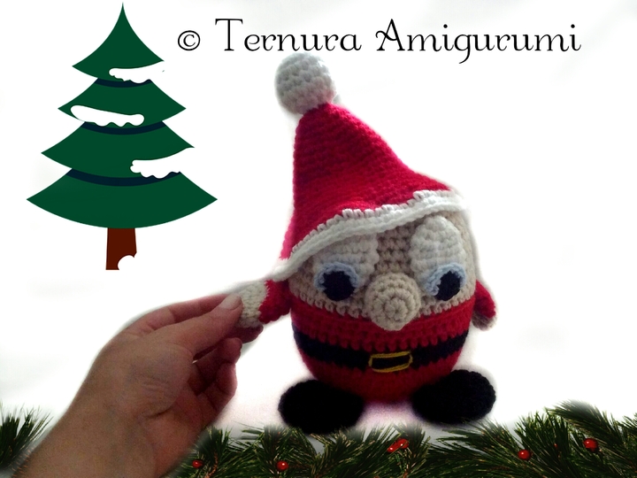 Häkelanleitung Weihnachtsmann Gnome PDF english- deutsch- dutch ternura amigurumi