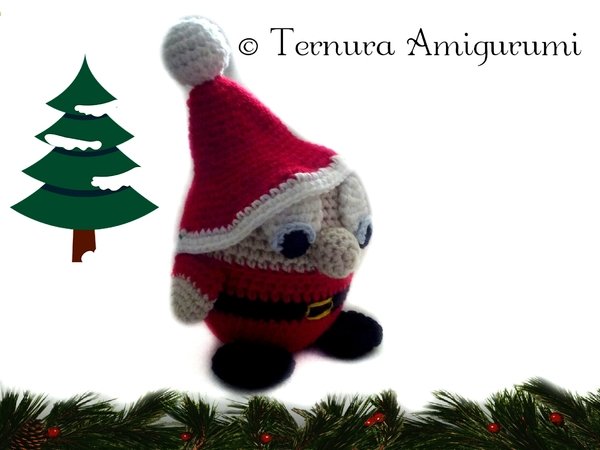 crochet pattern Santa Claus Gnome PDF english- deutsch- dutch ternura amigurumi