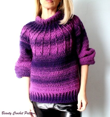 Crochet Ombre Sweater
