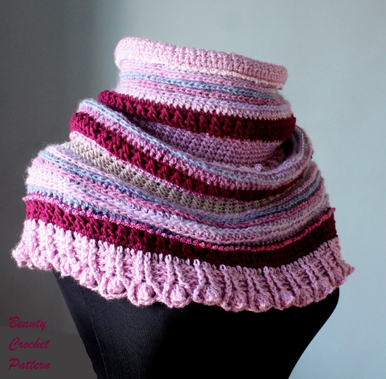 Cowl Neck Warmer "Tulip"