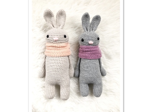 Häkelanleitung Kuscheltier Hase "Gehopse" Winteredition