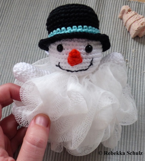 Sven, der Schneemann - ein Badeschwamm !Last-Minute-Geschenk!