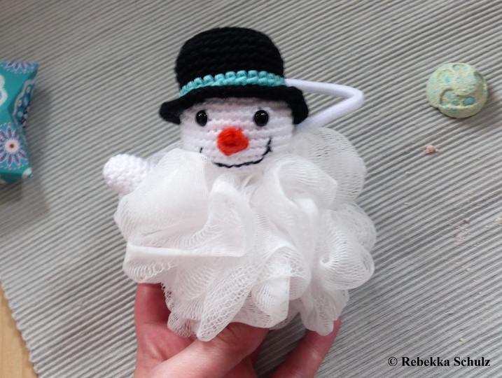Sven, der Schneemann - ein Badeschwamm !Last-Minute-Geschenk!