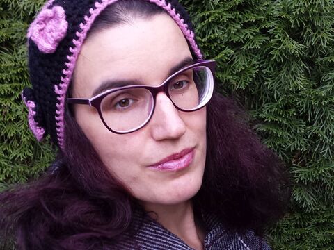 Häkelmütze Herbstblüte