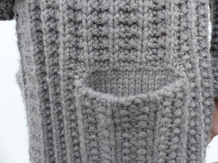 Strickanleitung, Grobe-Jacke