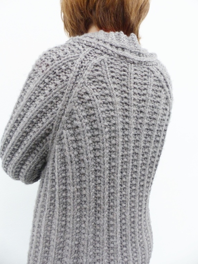 Strickanleitung, Grobe-Jacke