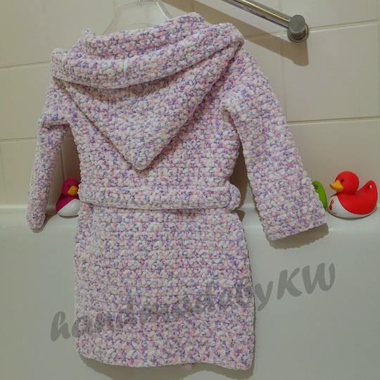 Bademantel für Kinder - Häkelanleitung PDF