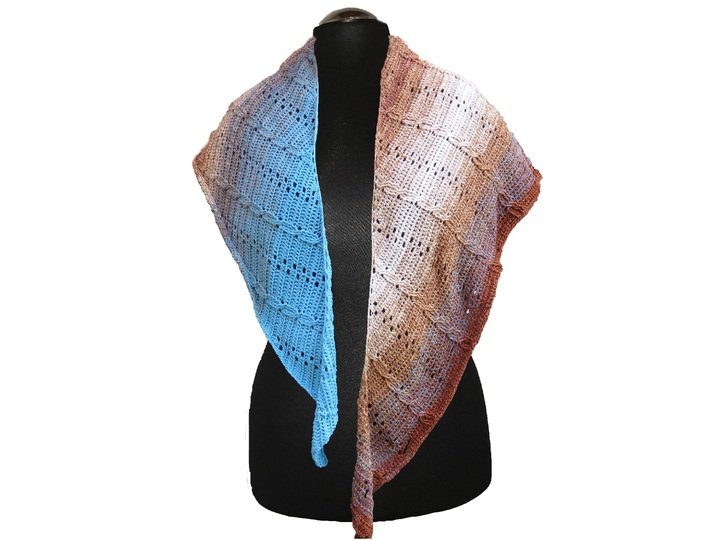 Zopfmuster-Häkeltuch "Mundi"