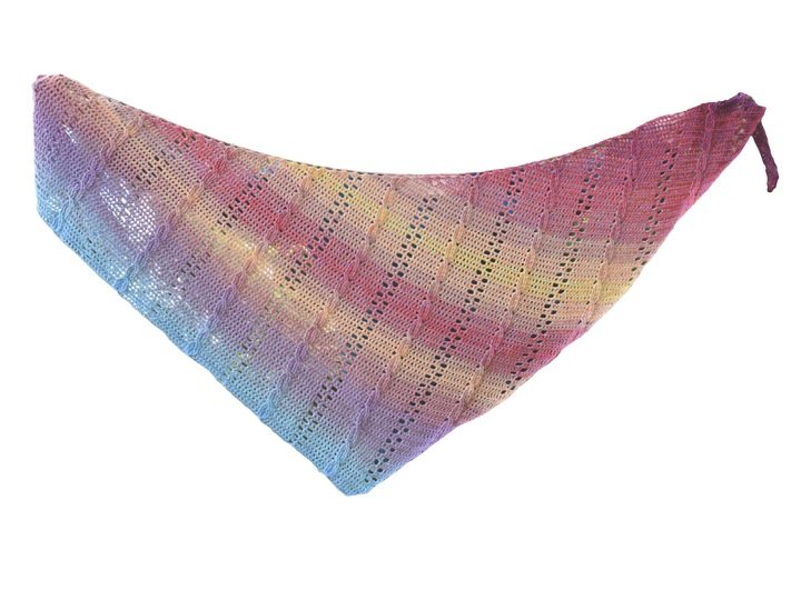 Zopfmuster-Häkeltuch "Mundi"