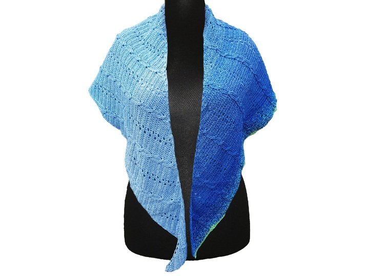 Zopfmuster-Häkeltuch "Mundi"