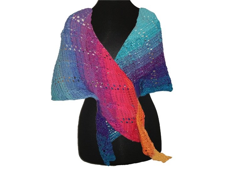 Zopfmuster-Häkeltuch "Mundi"