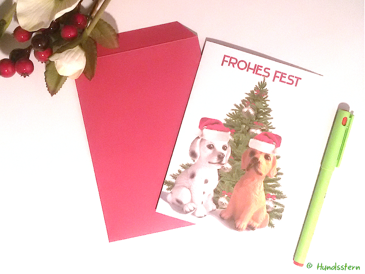 Christmas Card Dogs 9 Designs template+instructions