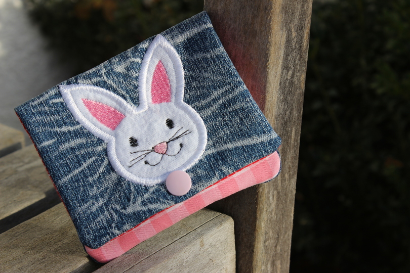 Geldbörse Hase Stickdatei ♥ 13X18 ITH