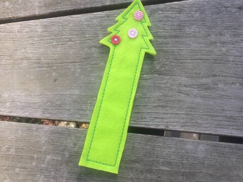 Lesezeichen Tannenbaum Stickdatei ♥ ITH 13x18