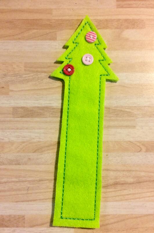 Lesezeichen Tannenbaum Stickdatei ♥ ITH 13x18