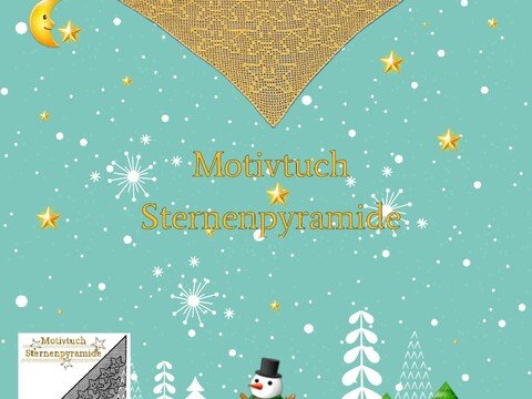 Motivtuch Sternenpyramide