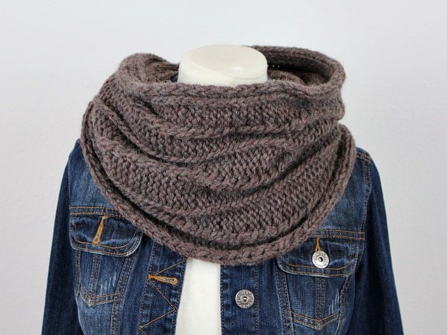 Einfache Strickanleitung Schal / Loop "Der Eskimo"