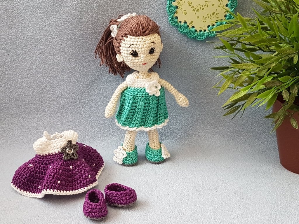 Häkelanleitung, Minipüppchen Paulina