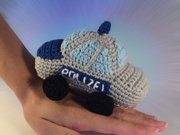 Crochet Pattern for toy policecar