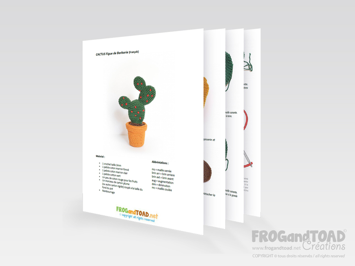 Anleitung Kaktus Opuntien - Amigurumi