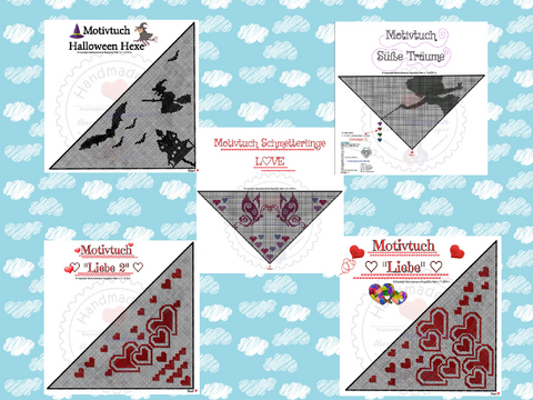 Motivtuch "5 verschiedene Motive" in einem Paket (3)