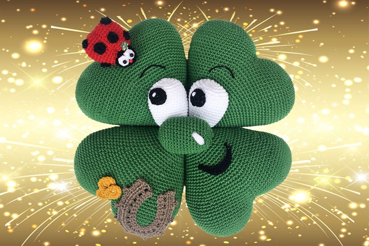 Silvester - Kleeblatt Häkelanleitung Amigurumi - Bild 2