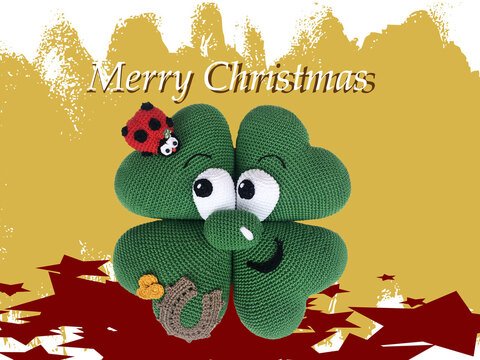 Silvester - Kleeblatt Häkelanleitung Amigurumi