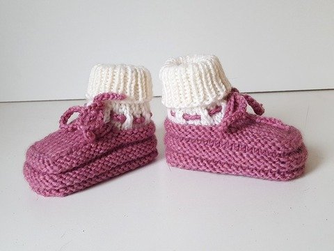Strickanleitung Babyschuhe, Baby-Booties, Sohlenlänge ca. 10 cm