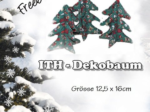 ITH 3D-Stickdatei Tanne für den 13x18 Rahmen