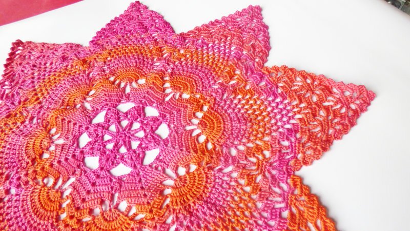 Häkelanleitung * Häkeldeckchen Doily Advent 2018 * Snowflake Pineapple Doily