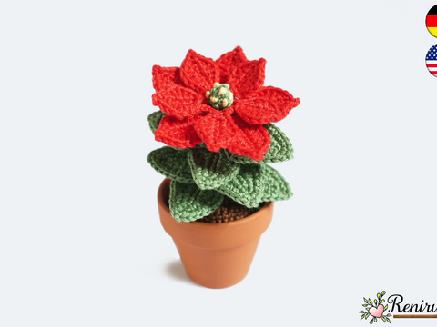 Häkelanleitung Weihnachtsstern