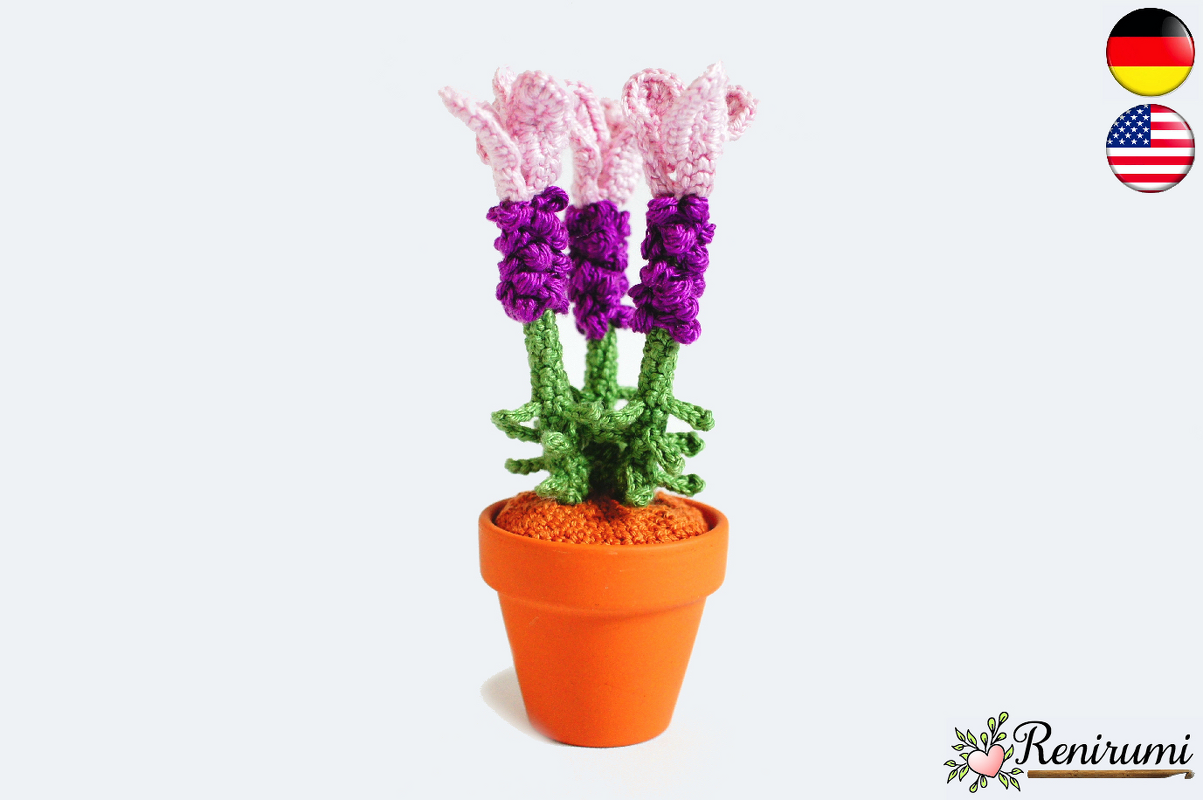 Crochet pattern butterfly lavender