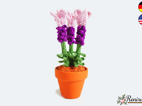 Häkelanleitung Schmetterlingslavendel