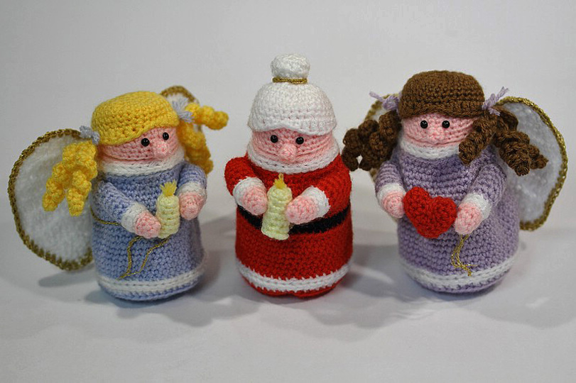 Häkelanleitung Sweepies Ü-Engel, Ü-Oma & Ü-Weihnachtsfrau