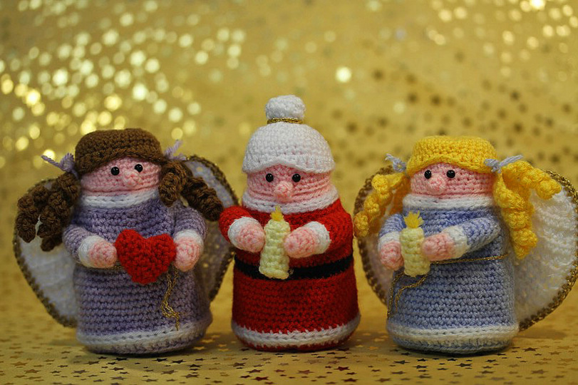 Häkelanleitung Sweepies Ü-Engel, Ü-Oma & Ü-Weihnachtsfrau