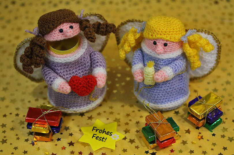 Häkelanleitung Sweepies Ü-Engel, Ü-Oma & Ü-Weihnachtsfrau