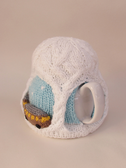 Christmas Steam Train Tea Cosy Knitting Pattern