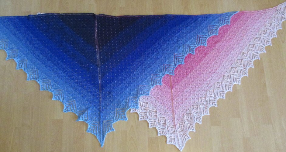 Anleitung Lace-Dreieckstuch "Stella" in 2 Variationen