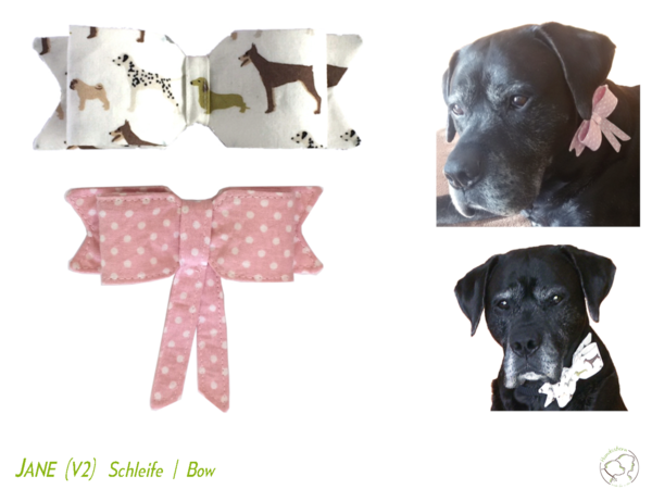 JANE Bow for Dog Collar in 3 sizes Sewing Pattern