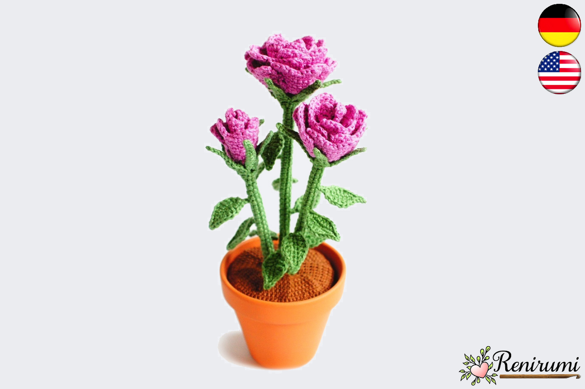 Crochet pattern Rose