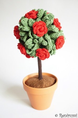 Crochet pattern Rose Tree