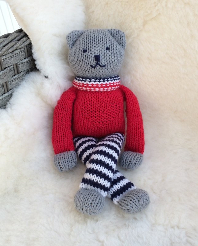 Strickanleitung für Teddy mit Loop