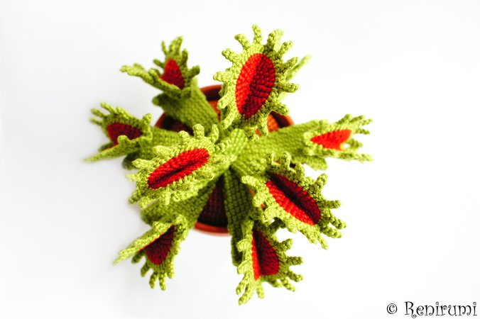 Crochet pattern Venus Flytrap