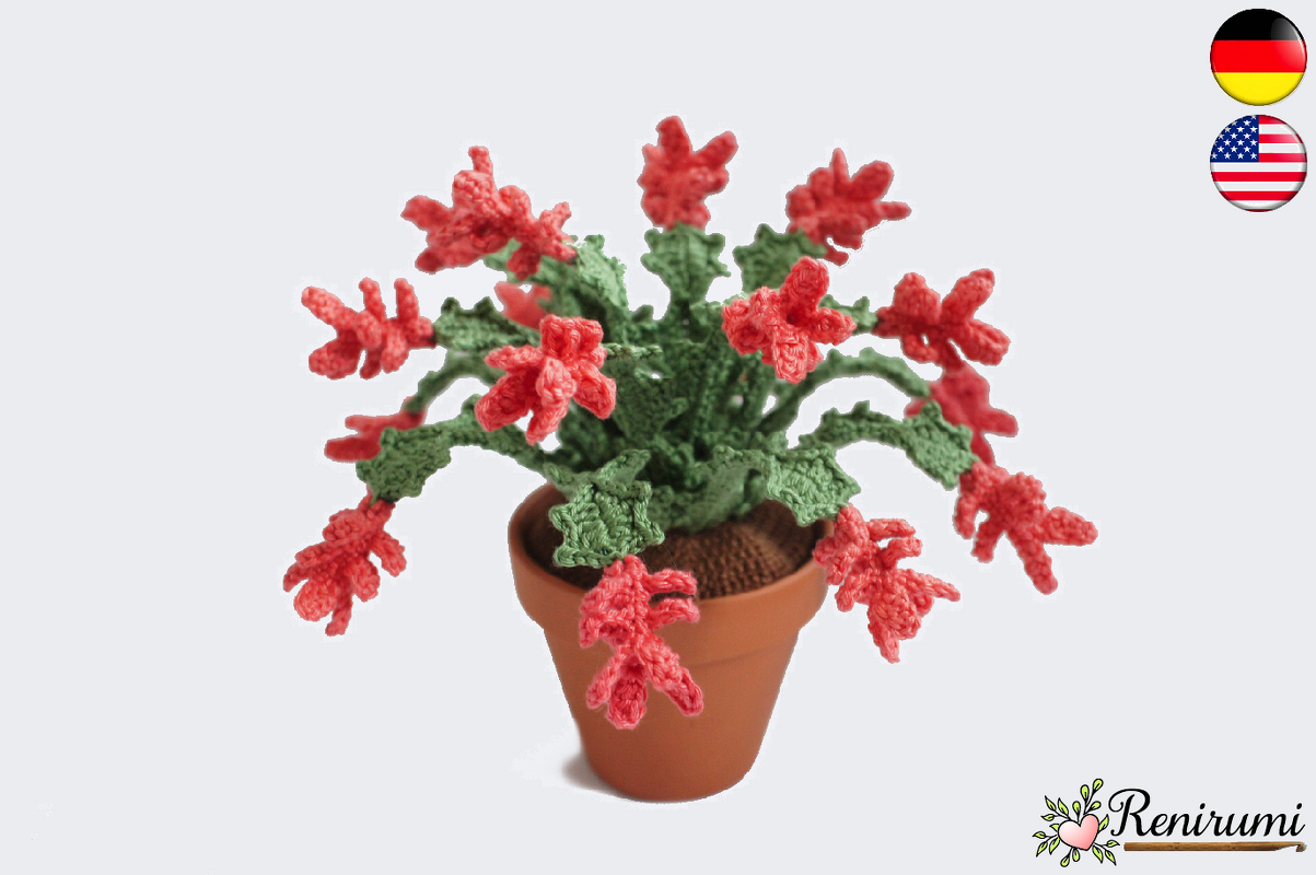 Crochet pattern Christmas Cactus