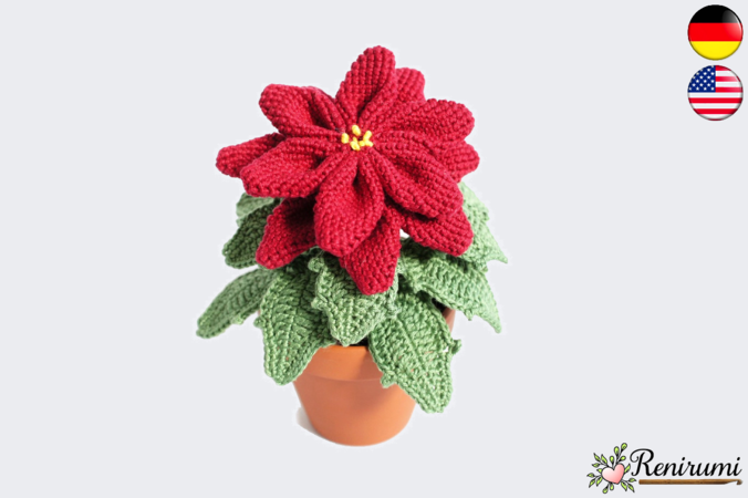 Crochet pattern Poinsettia