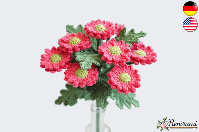 Crochet pattern Cutflower Chrysanth